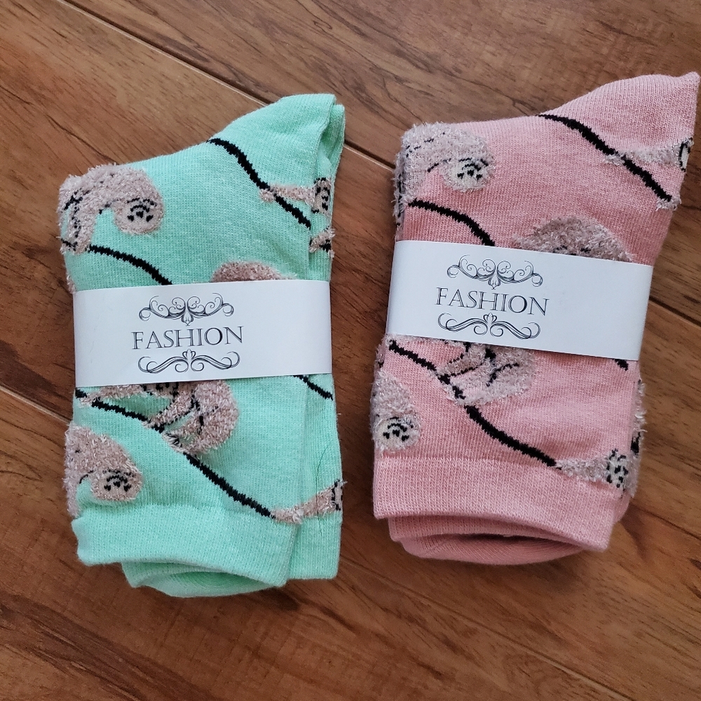 2 pairs Sloth 🦥 Socks